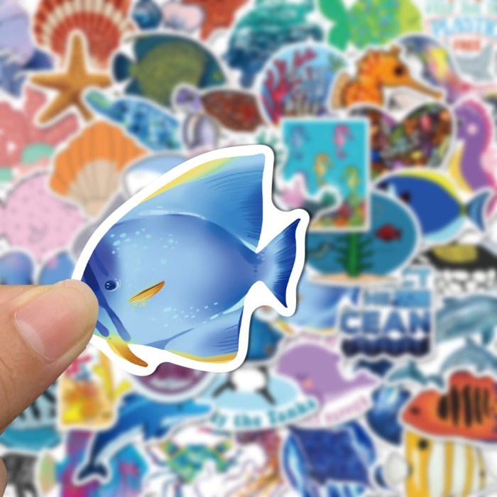 

stiker hewan laut isi 50