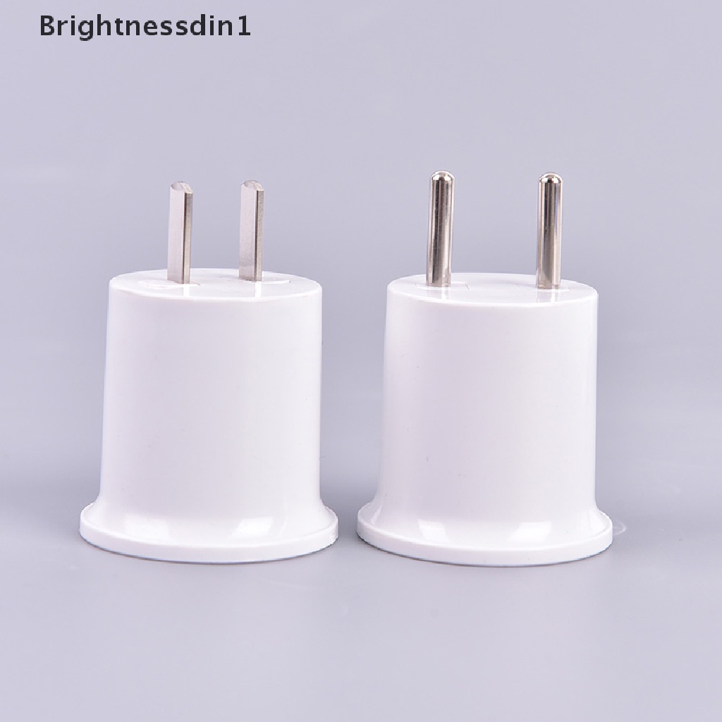 [Brightnessdin1] E27 Base Lampu Ke EU/US Plug Socket Lamp Holder Converter Adapter Lampu Bohlam Lampu Butik