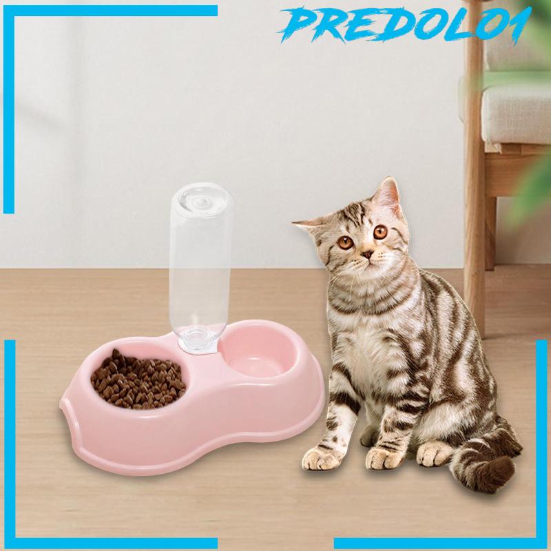 [Predolo1] Set Mangkuk Air Dan Makanan Peliharaan Hewan Kecil Menyiram Double Kucing Anjing Mangkuk