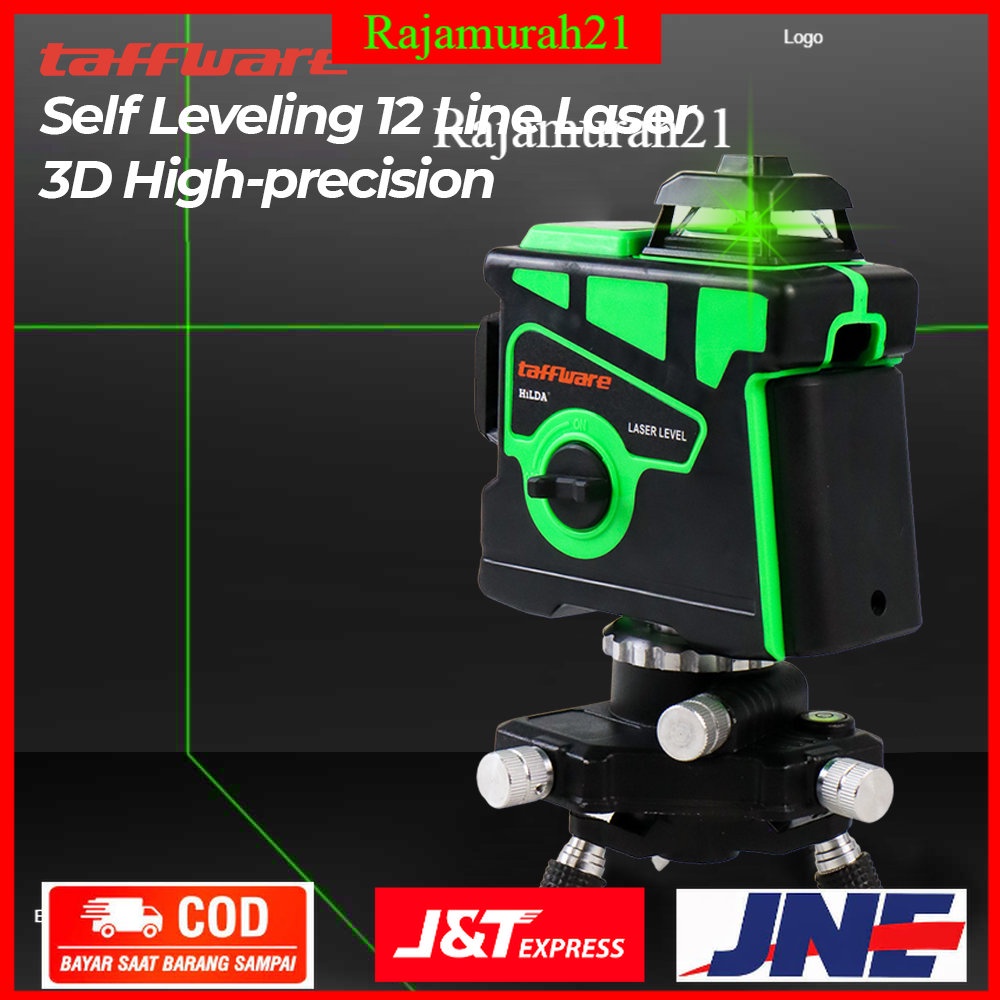 Taffware Hilda Self Leveling 12 Line Laser 3D High-precision - U7OT09GR