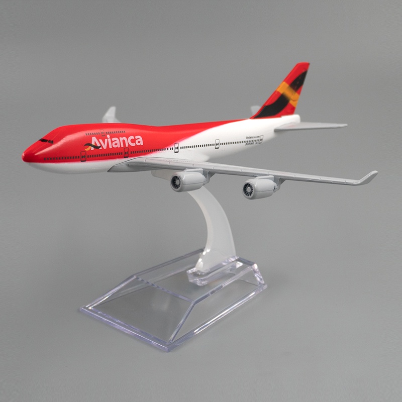 Colombia Avianca Airlines Boeing 747 Aircraft Model B747 Diecast Metal Plane Airplane Aviation Collection Toy