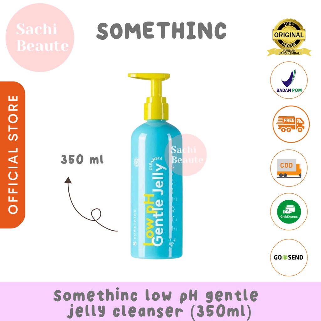 SOMETHINC Low pH Gentle Jelly Cleanser 350 ML somethinc facial wash  | Sabun Cuci Muka Semua Jenis Kulit | Sachi Beaute