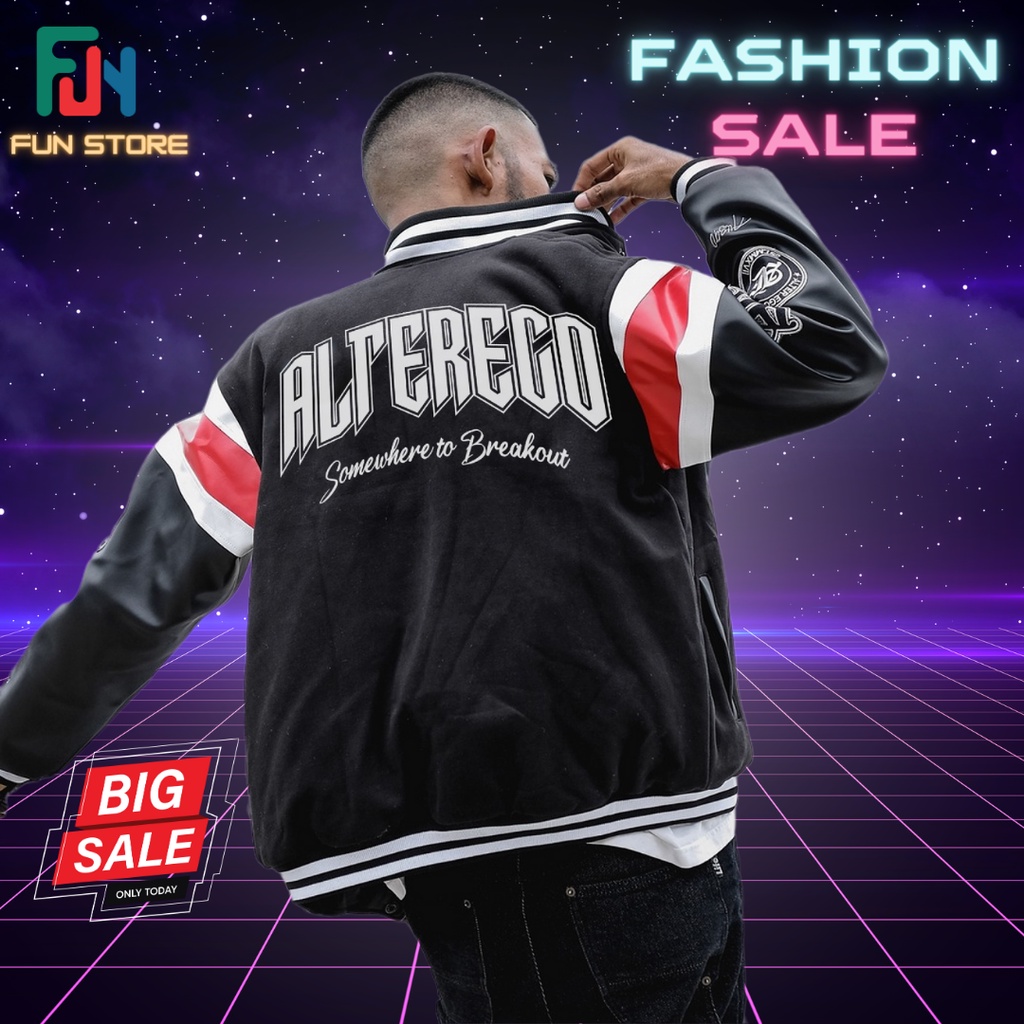 Original Jaket Alter Ego 2023 Alterchamps S11 Merah Putih Hitam Dewasa Oversize XXXXXL M XXXXL L XL 