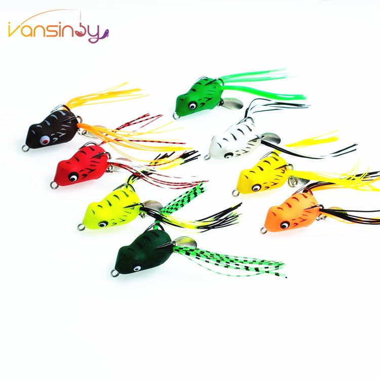 Umpan Casting Katak 3cm 4g Soft Frog Lure Umpan Pancing Kodok Thunder Kecil Lembut Casting Mini Thunder Frog Lure Bait