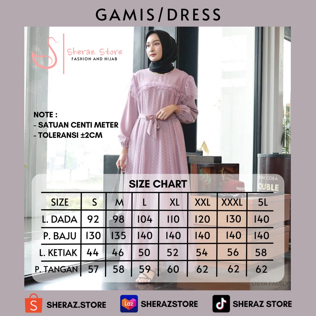 Tren Baju Muslim Gamis Putih Jumbo Ld 120 130 140 Nayla Dress S M L Xl Xxl Xxxl 5L Gamis Hitam Bordi
