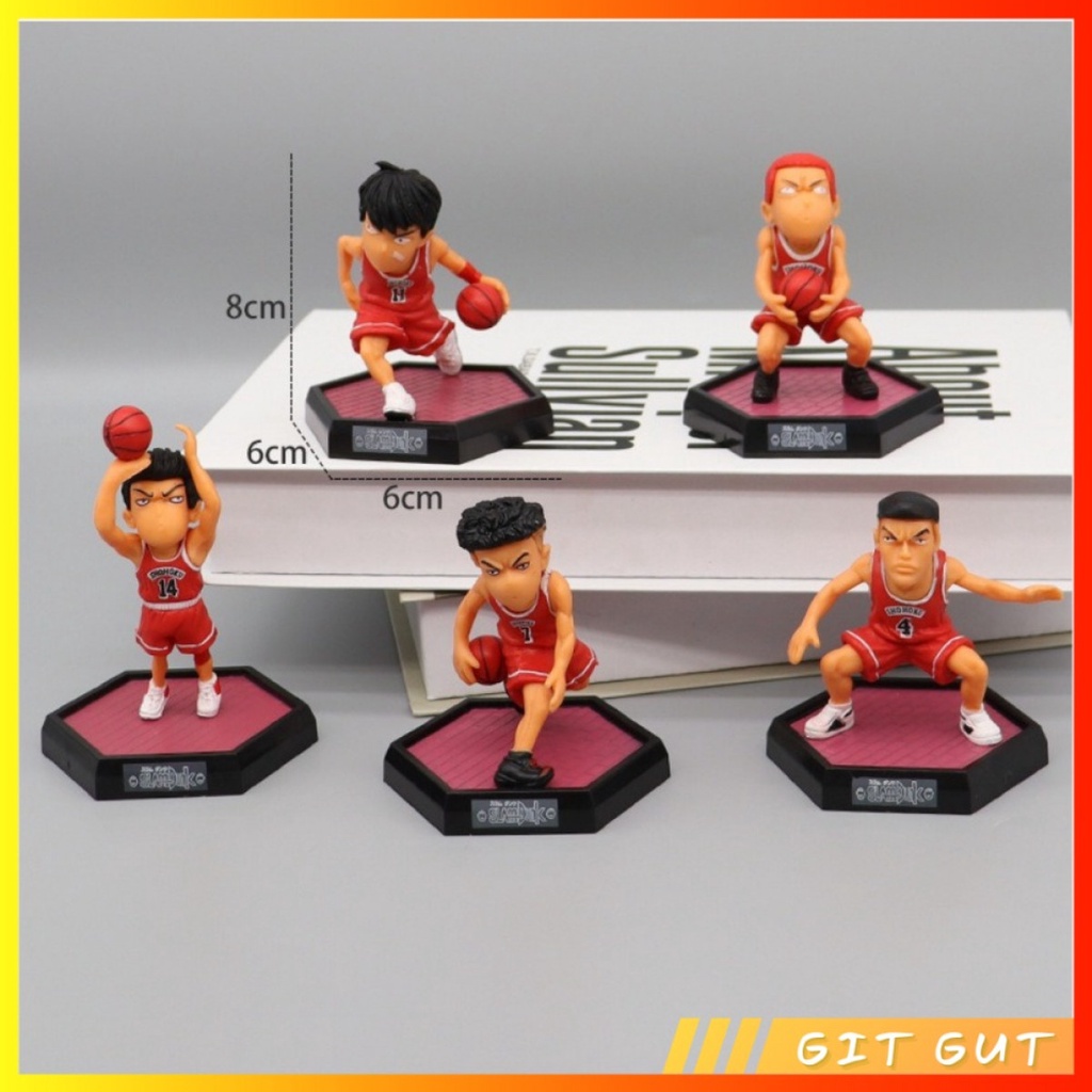 Action Figure Pajangan 5 Pcs Slam Dunk Basketball Casual Match Suit