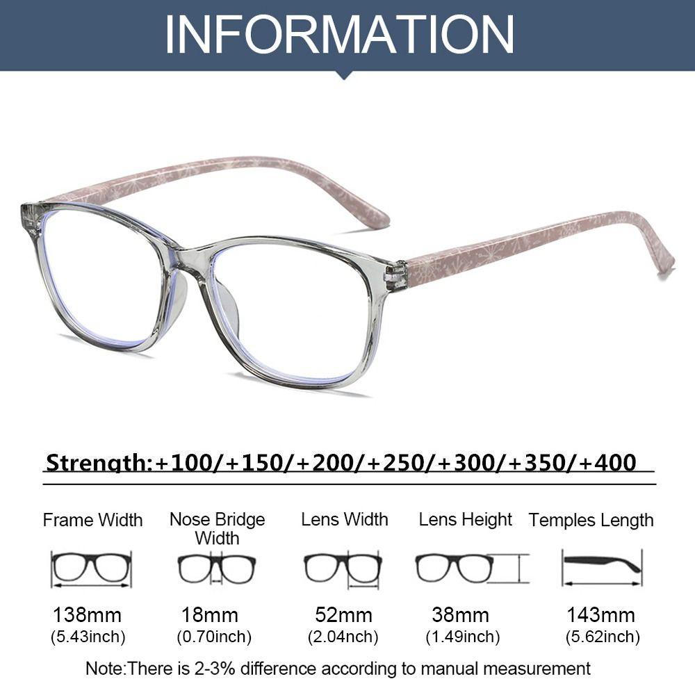 Lily Kacamata Baca Fashion Elegan Pelindung Mata Vintage Ultra Ringan Frame