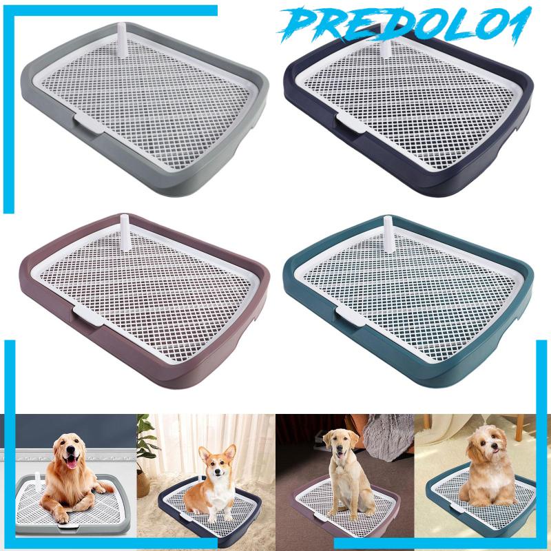 [Predolo1] Mesh Dog Toilet Litter Box Mudah Bersih Nyaman Untuk Anjing Kecil Dan Sedang