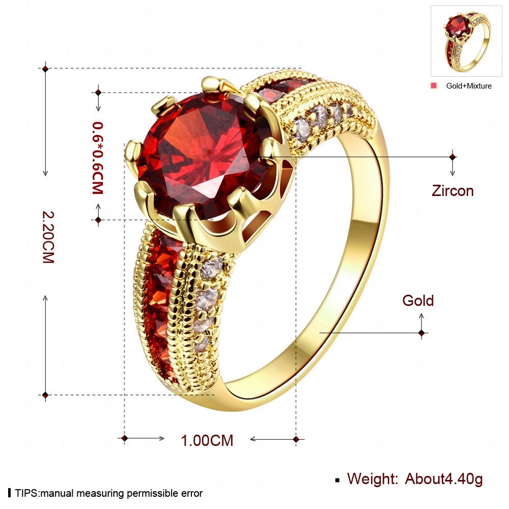 Goldkingdom Aksesoris Perhiasan Fashion Ready Stock Desain Kreatif Cincin Pasangan Eropa Dan Amerika Dengan Berlian Rose Gold