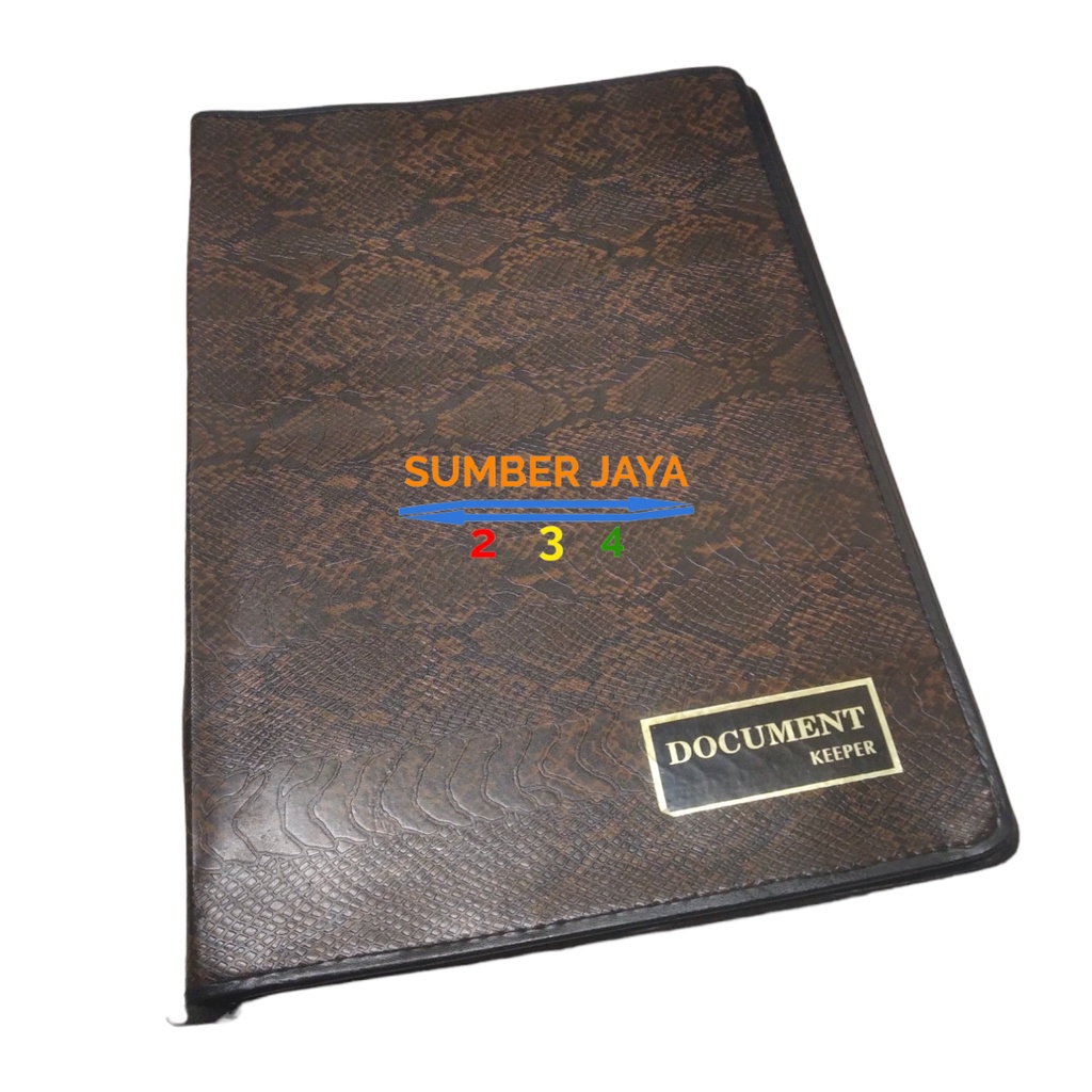 DOKUMEN KEEPER KULIT ISI 20 POCKET/ DOCUMENT KEEPER RESLETING KULIT