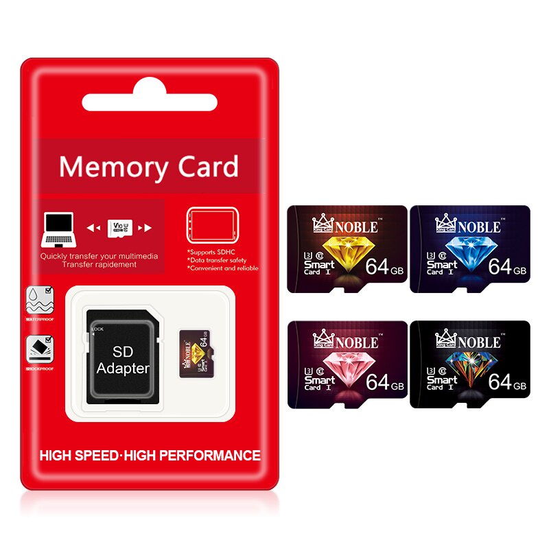 Diamond Memory Card 64GB Micro TF SD Card 64GB Kelas 10kartu U1 Micro SD+Reader Reader