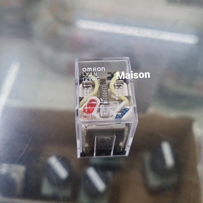 Omron Relay LY2N 24VAC Ori jepang + socket | LY2N 24V AC - relay + socket