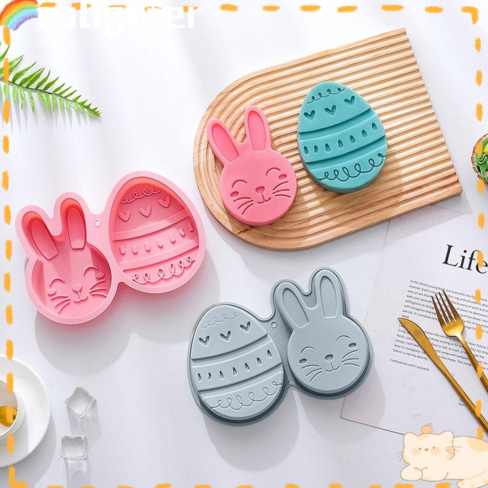 Solighter Easter Silicone Mold DIY Cetakan Sabun Baking Pan Besar