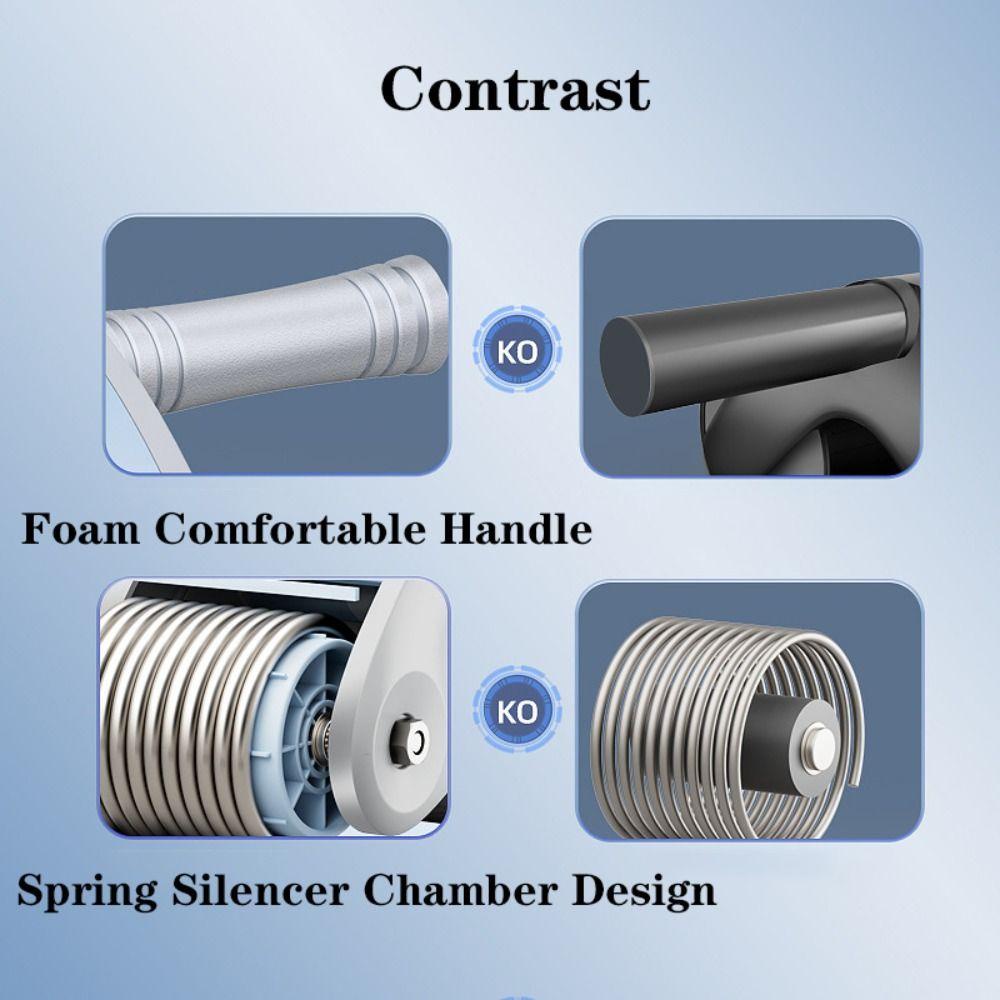 Agustinina Rol Perut Rebound Otomatis Latihan Berolahraga Perut Lengan Pinggang Kaki Latihan Lengan Otot Pelatih Peralatan Fitness Rumah Tangga Ab Roller Roller Roller Perut