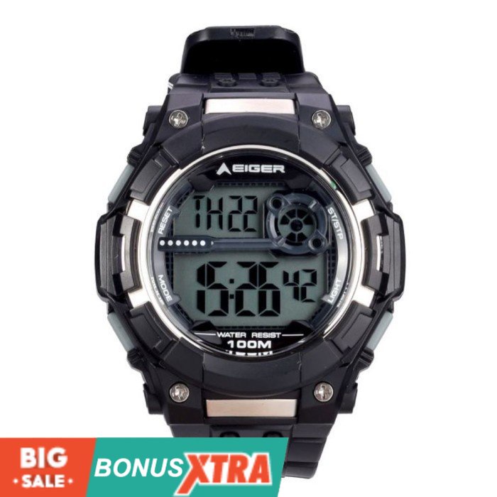 Jam Tangan Eiger DIGI 1.0 WATCH 91000 8539 Original Cowok Digital Bdg