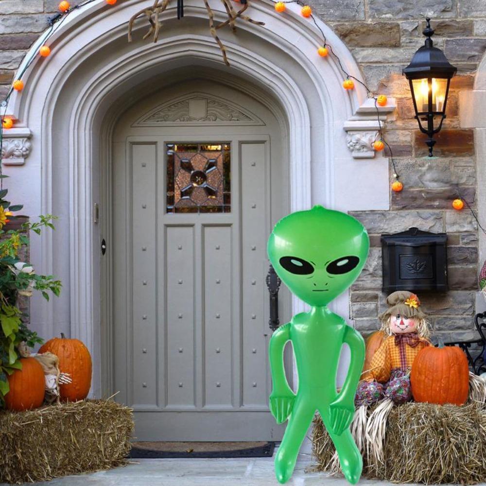 Needway   Mainan Alien Tiup Untuk Festival Novelty Halloween Dekorasi Untuk Ulang Tahun Anak Brithday Party Supply Party Supplies Birthday Party Decor Inflatable Party Toys