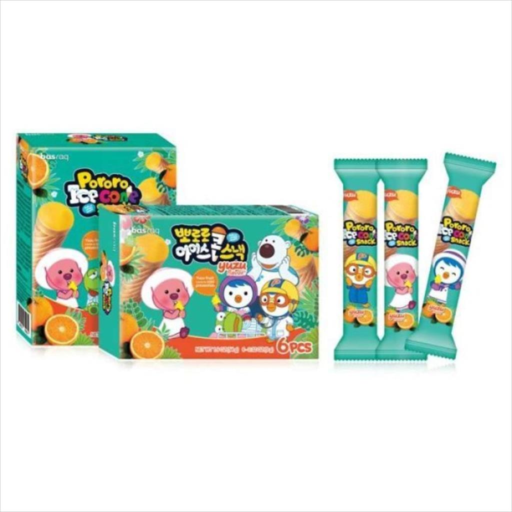 PORORO ICE CONE SNACK ISI 6 PC BINGBING WAFER SNACK ES CREAM HALAL