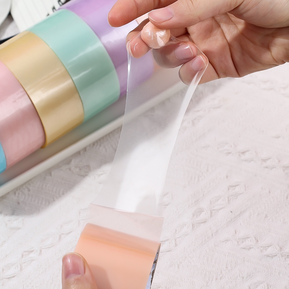 8 M Elastisitas Rolling Tapes Macaron Color Perekat Sticky Ball Tape DIY Pearlescent Ball Sticky Tape Handmade Game Santai Mainan Anak Dekompresi Mainan Sensory Toy