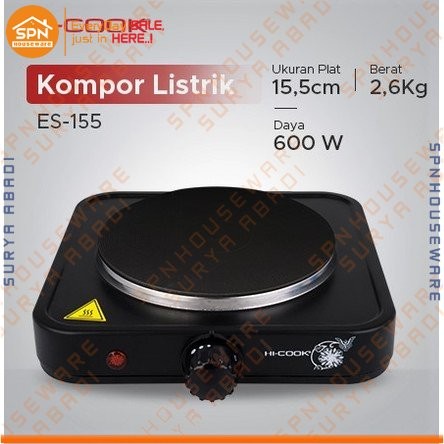 Kompor Listrik ES-155 HI-COOK