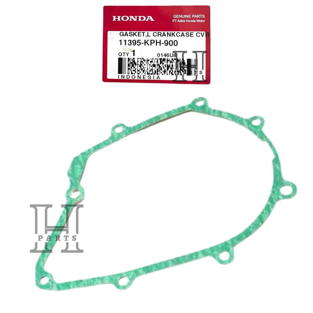 PAKING BAK MAGNET KIRI GASKET L CRANKCASE COVER KHARISMA SUPRA X 125 KARBURATOR FI 11395-KPH-900 ASLI ORIGINAL AHM HGP HONDA