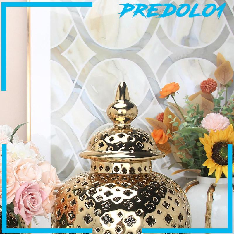 [Predolo1] Keramik Berlubang Jahe Jar Porcelain Storage Jar Vas Bunga Dekorasi