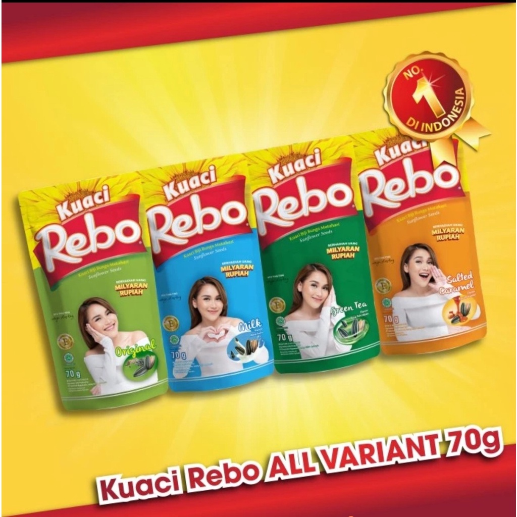 

Kuaci Rebo Aneka Varian Rasa 70gr