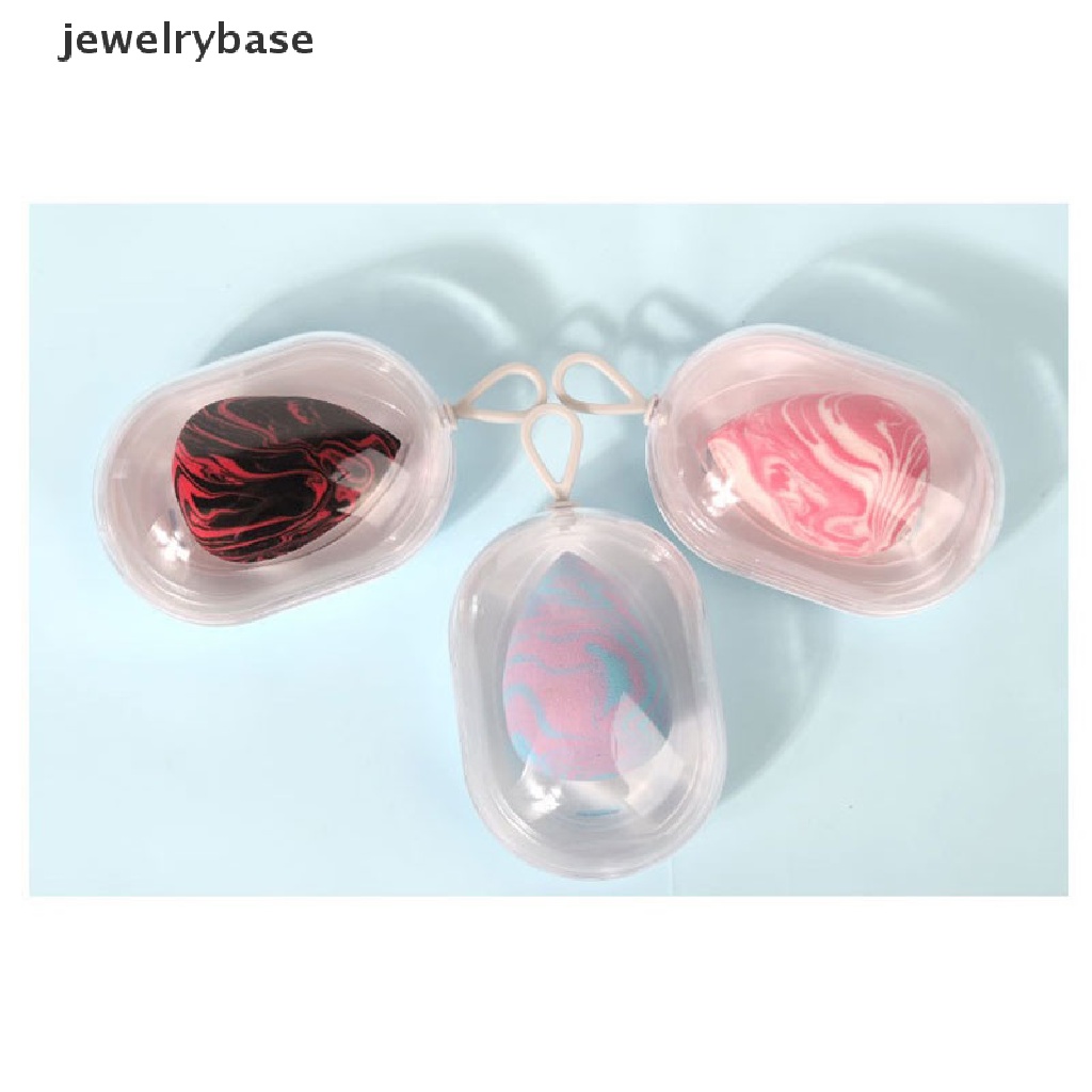 [jewelrybase] Kotak Spons Puff Makeup Kecantikan Baru Aksesoris Makeup Wanita Cakar Kucing Shell Kotak Butik