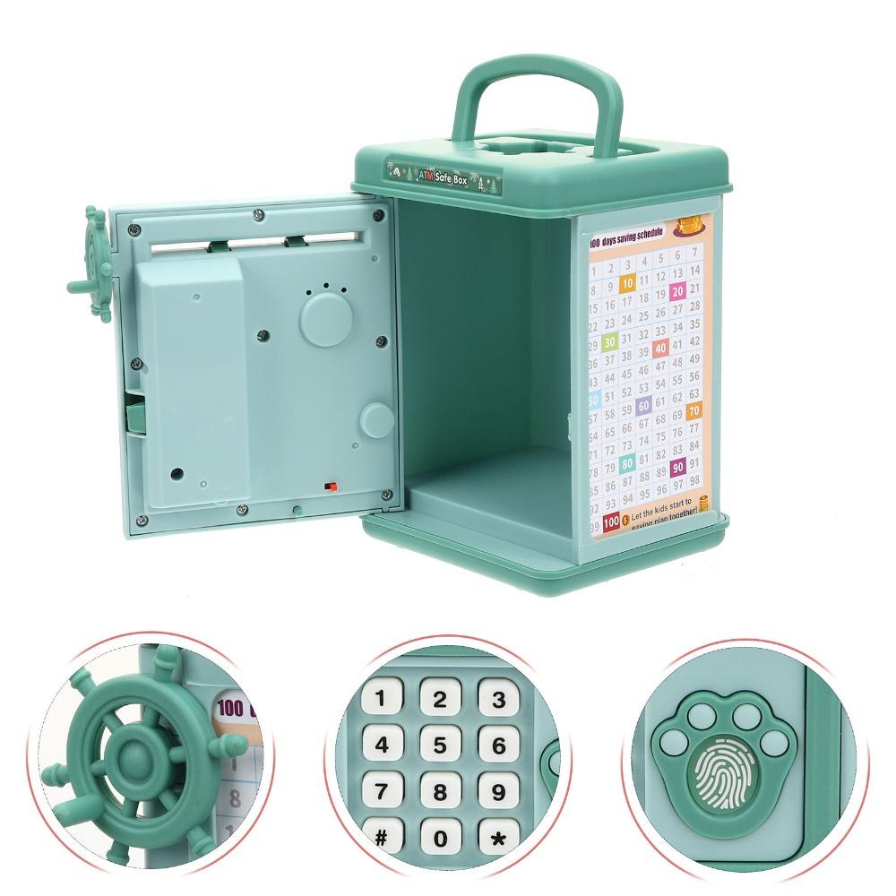 Mxbeauty Kotak Uang Anak Setoran Bank Uang Gulung Tangan|Kotak Penyimpanan Koin Storage Box Koin Uang Tunai Digital Mini Cash Safe Box