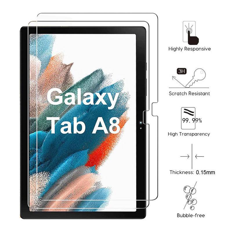 3pcs Untuk Samsung Galaxy Tab S8 S7 Plus Ultra S6 A7 Lite A8 S5e Pelindung Layar Film Tablet Tahan Ledakan Untuk Samsung Tab A 8.0 8.4 10.1 10.5 P350 T350 Tablet Film