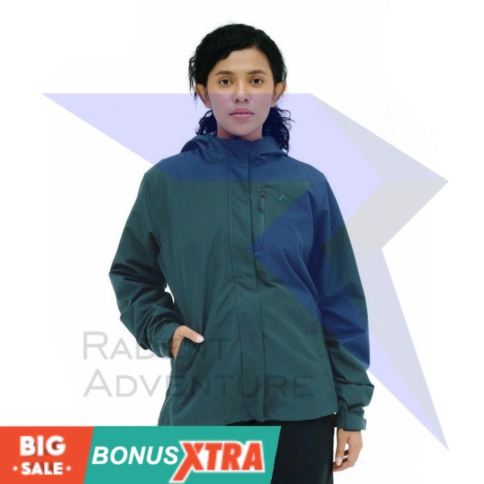 Jaket Cewek EIGER1989 MENTAYA 2IN1JACKET WS Green Navy 91000 7271 Original AWET MURAH KEREN KECE