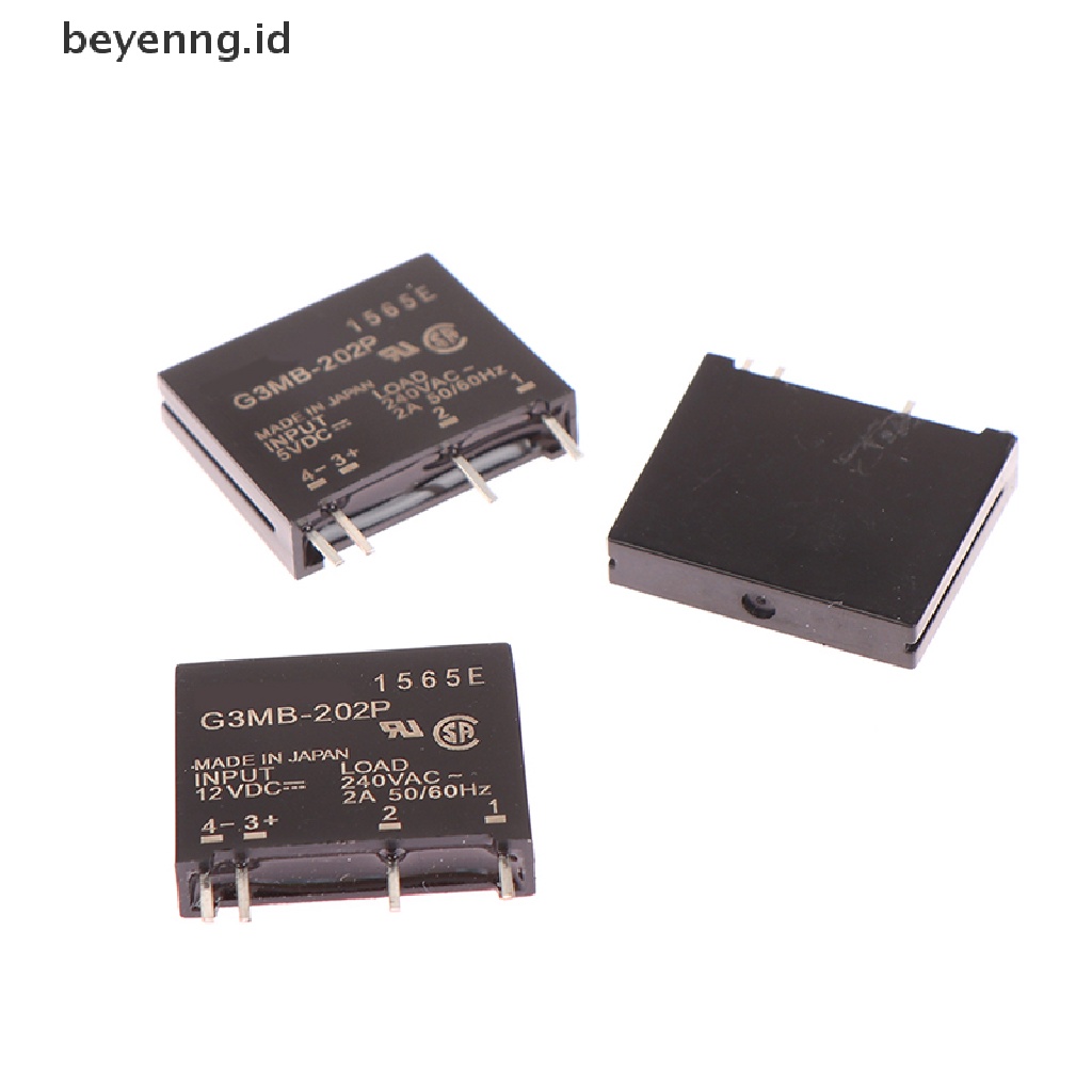 Beyen 1Pc 5V 12V 24V DC-AC Modul Relay Solid State G3MB-202P-5VDC PCB SSR AC 240V 2A Snubber Sirkuit Resistor Relay Switch ID