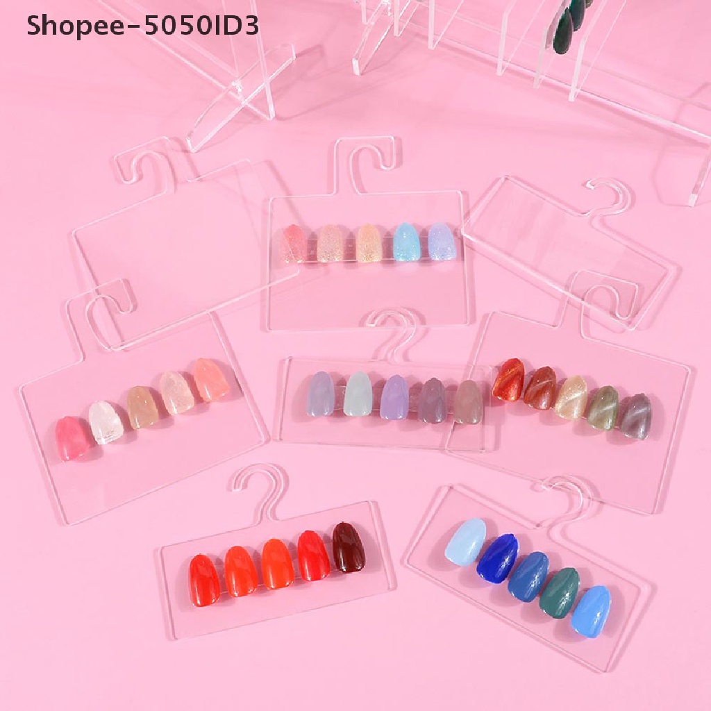 [HOT] Papan Pajangan Nail Art Kuku Palsu Sample Display Gantungan Pajangan Kuku Berdiri [ID]