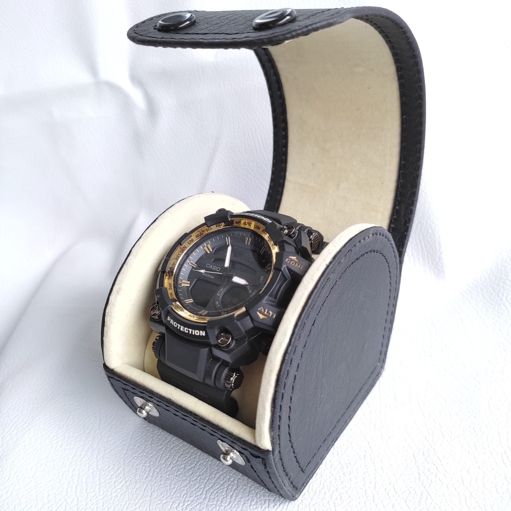 Diskon 50% Travel Watch Case Organizer Single / Promo Kotak Jam Atau Box Tempat Jam Tangan isi 1