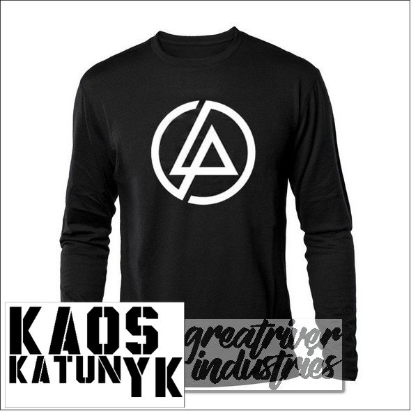 kaos distro band lp linkin park bulat lengan panjang cotton