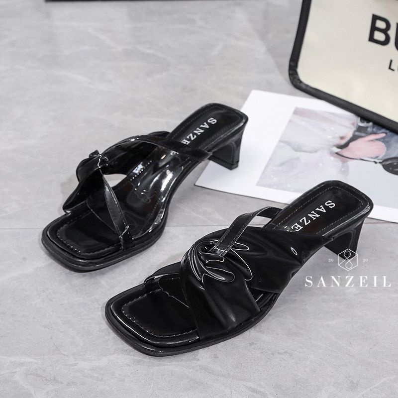 COD BAYAR DITEMPAT &gt;&gt;&gt; 0081 Sandal Heels Wanita Import