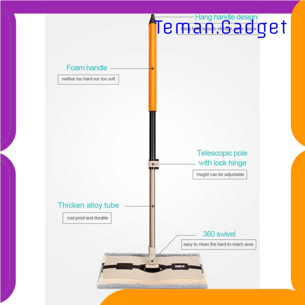 TG - ART JESUN Alat Pel Datar Floor Flat Mop Stainless Steel - FC-57