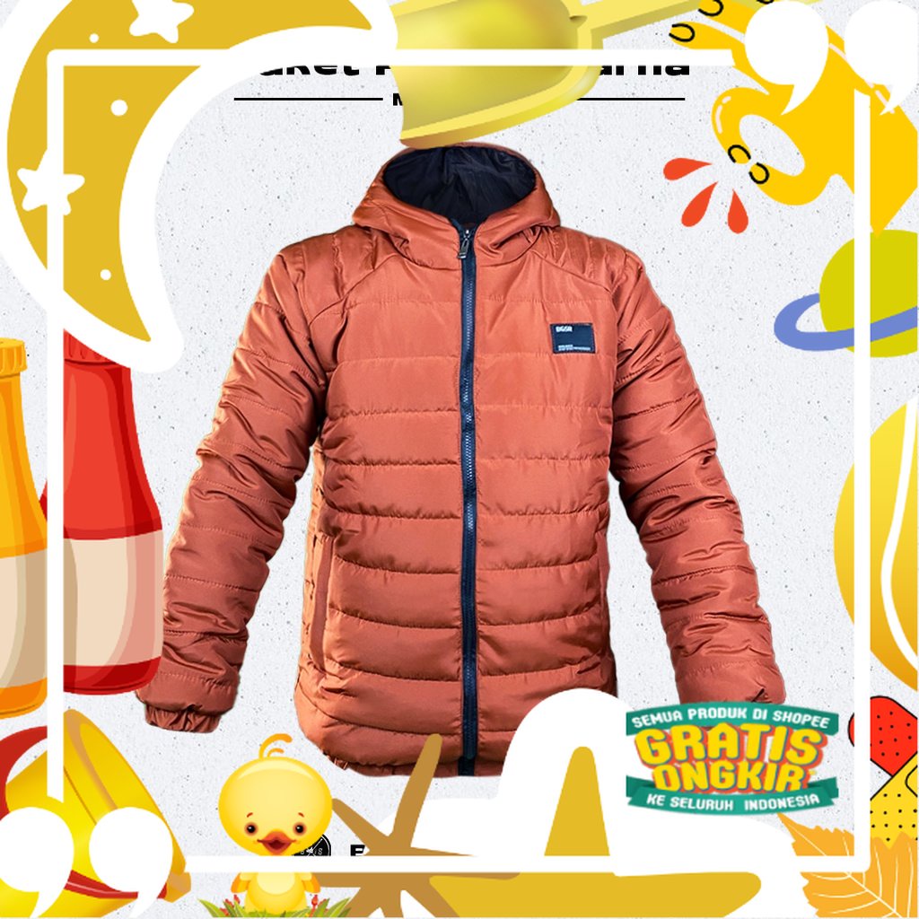 Jaket Pria Tebal Windbreaker Touring Sunmori Motor Vespa PUFFER Warna BGSR/ hitam oren ungu tosca kh