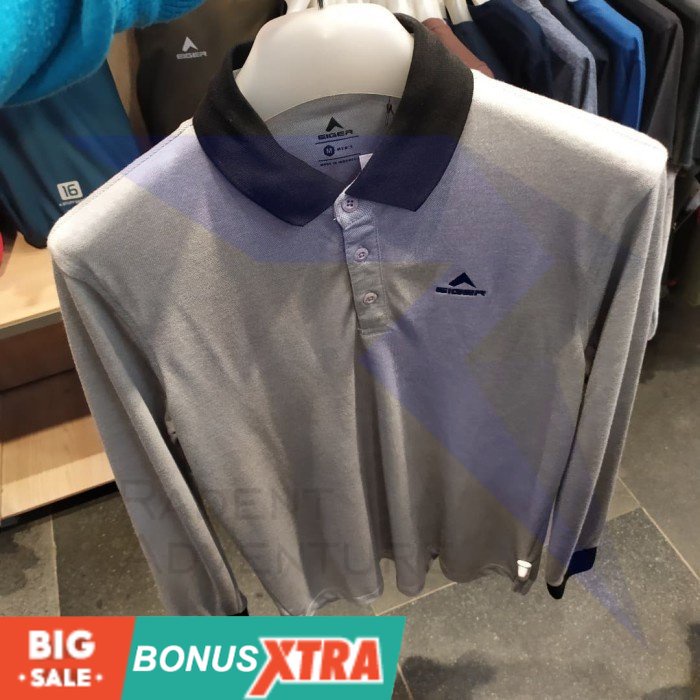 Kaos Polo EIGER1989 Hei Mahi Shirt Grey Abu 91000 6808 Original Cowok KEREN AWET