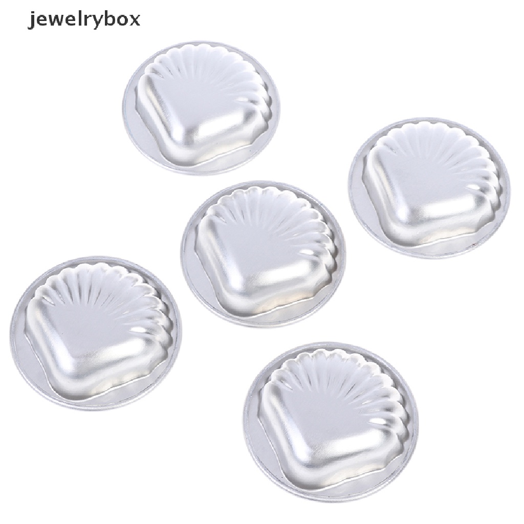 [jewelrybox] 5x Crafg Aluminium Alloy Handmade Cetakan Mandi Kue Fizzy Sea Shell Bentuk Butik