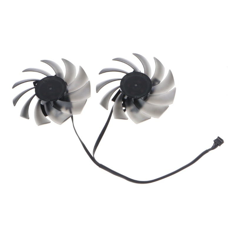 Zzz 2PCS 4Pin Cooler Fans Radiator Kartu Grafis Untuk RTX2060S GTX1660 1660ti 1660S GPU Pendingin