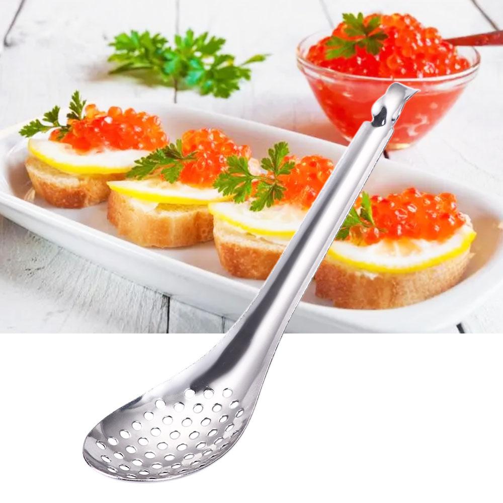 Rebuy Caviar Sendok Kreatif Stainless Steel Memasak Makan Saringan Alat Dapur