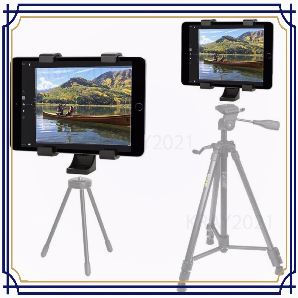 Universal Tablet Holder Mount 1/4 Screw Bracket Tripod -TP043