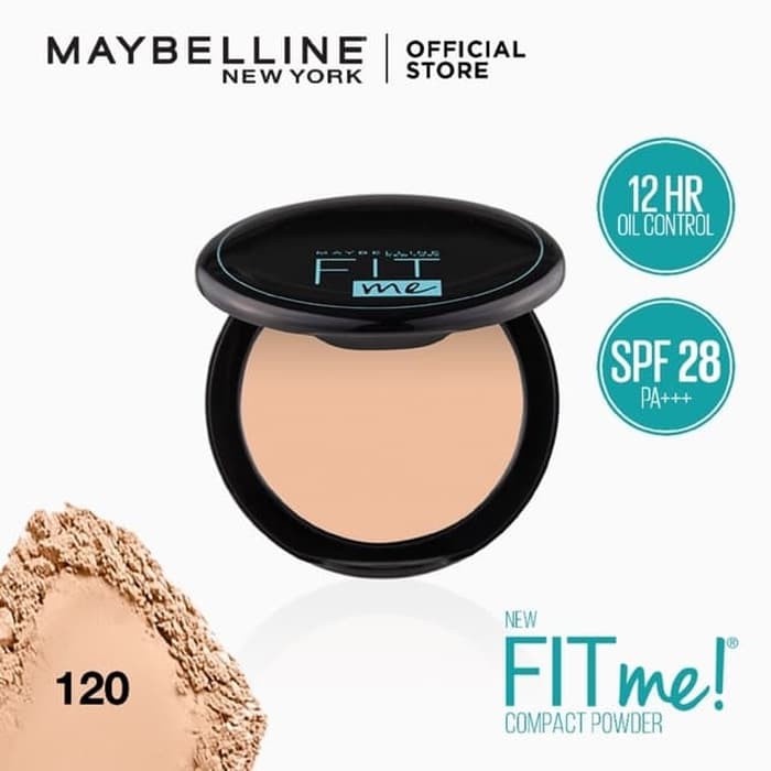 Bedak Maybelline Fit Me 2 in 1 Matte Oil Control Bedak Compact Padat