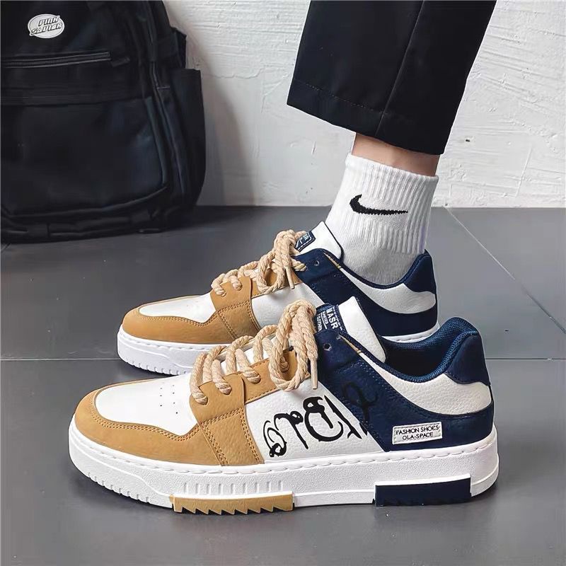 SHOEGALLERY LV0231 Sepatu Import Sneakers Pria Casual Motif Ola Space
