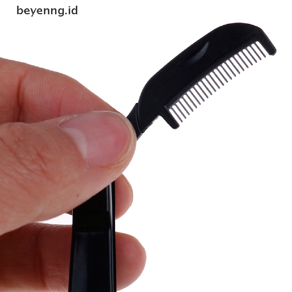 Beyen Foldable eyelash brush folding mascara wands eyebrow comb brush beauty tool ID
