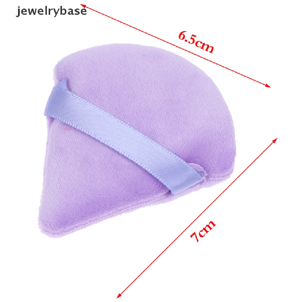 [jewelrybase] Puff Kosmetik Segitiga Velvet Foundation Mini MakeUp Sponge Puffs Alat MakeUp Butik