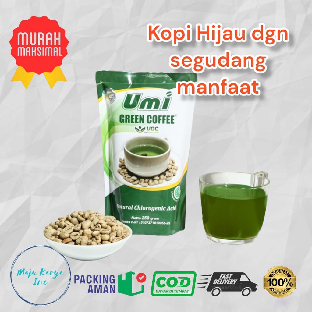 Umi Green Coffee Original Pelangsing Herbal 250 Gram