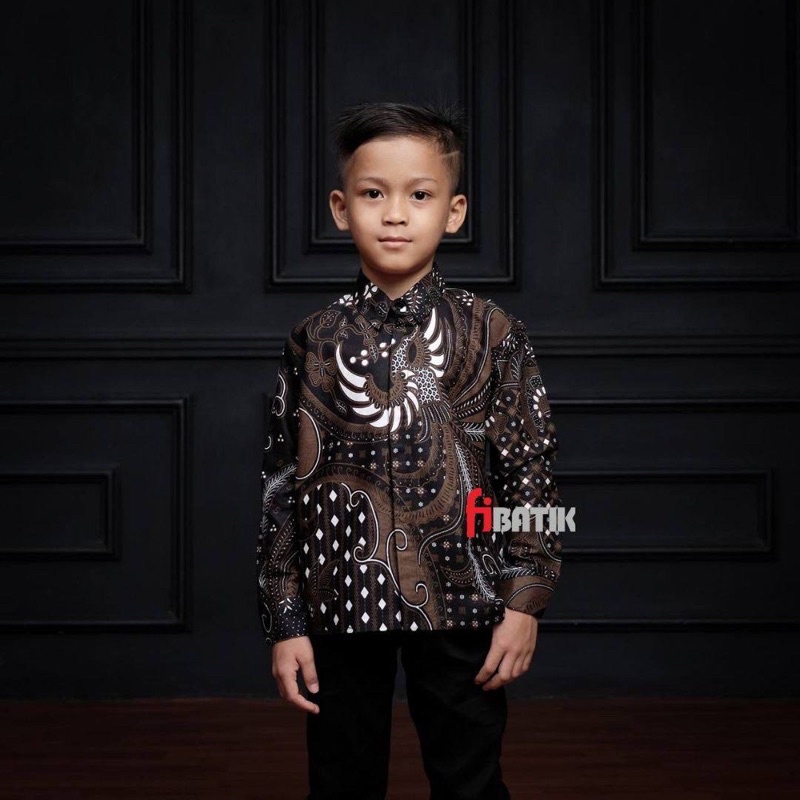 TERBARU KEMEJA BATIK ANAK LAKI-LAKI MODERN / BATIK ANAK LENGAN PANJANG / BATIK ANAK UMUR 2-13 TAHUN butikdian