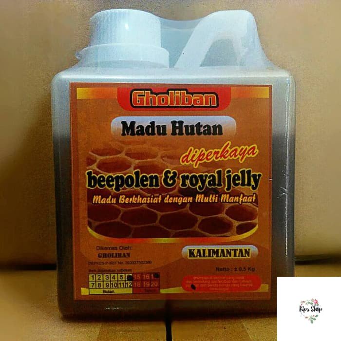 

Madu Hutan Kalimantan Gholiban Plus Bee Pollen Royal Jelly 500 Gram