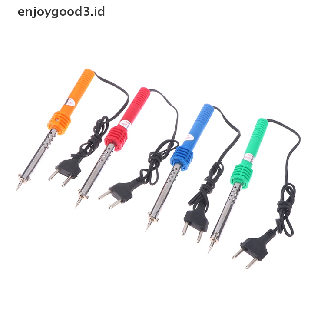 【Rready Stock】 1Pc 30W 220V External Heag Electric Soldering Iron Pen Welding Kit EU Plug （ID）